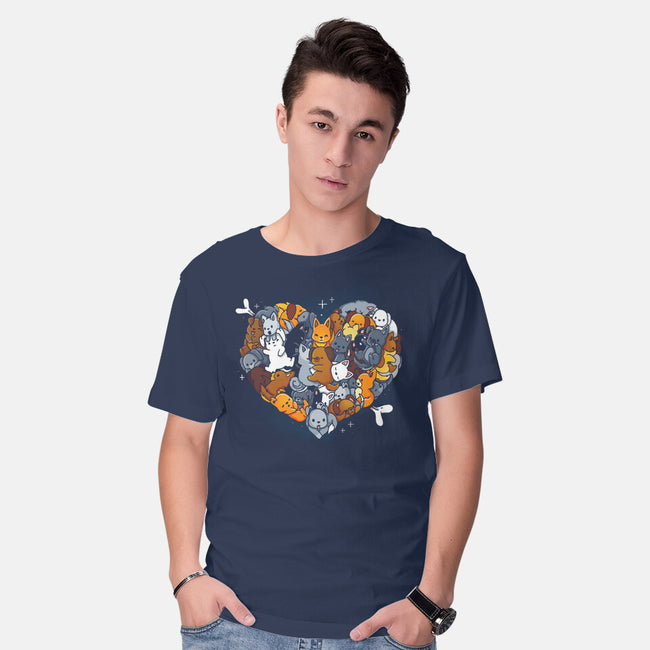 Valentine Puppies-Mens-Basic-Tee-Vallina84