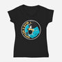 Heeler's Gym-Womens-V-Neck-Tee-retrodivision