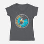 Heeler's Gym-Womens-V-Neck-Tee-retrodivision