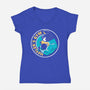 Heeler's Gym-Womens-V-Neck-Tee-retrodivision