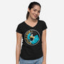 Heeler's Gym-Womens-V-Neck-Tee-retrodivision