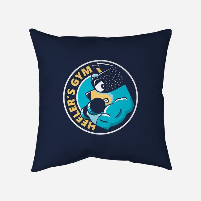 Heeler's Gym-None-Non-Removable Cover w Insert-Throw Pillow-retrodivision