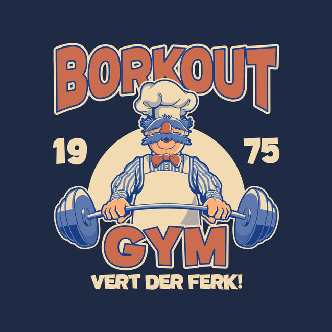 Borkout Gym-Baby-Basic-Tee-retrodivision