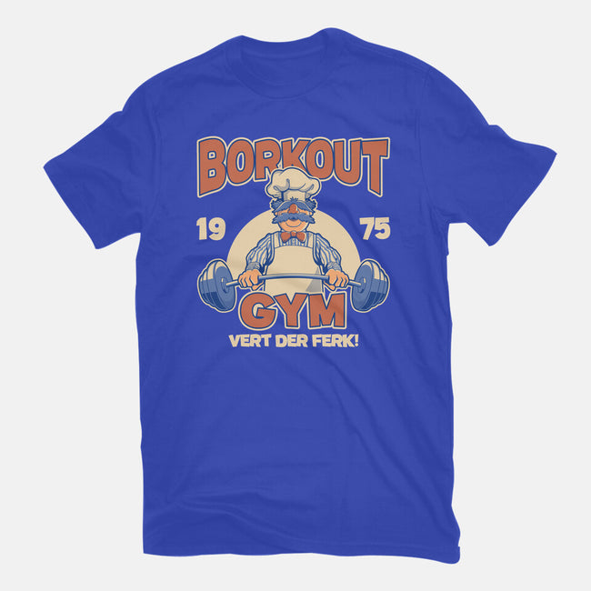 Borkout Gym-Mens-Basic-Tee-retrodivision