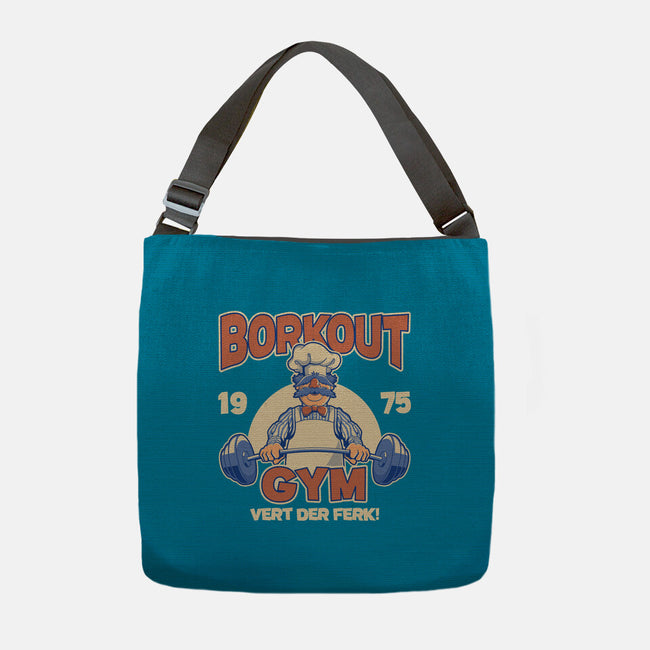 Borkout Gym-None-Adjustable Tote-Bag-retrodivision