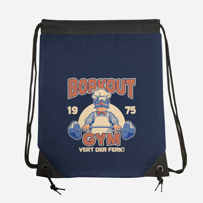 Borkout Gym-None-Drawstring-Bag-retrodivision