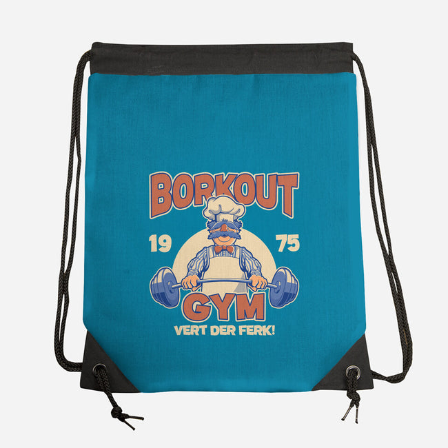 Borkout Gym-None-Drawstring-Bag-retrodivision