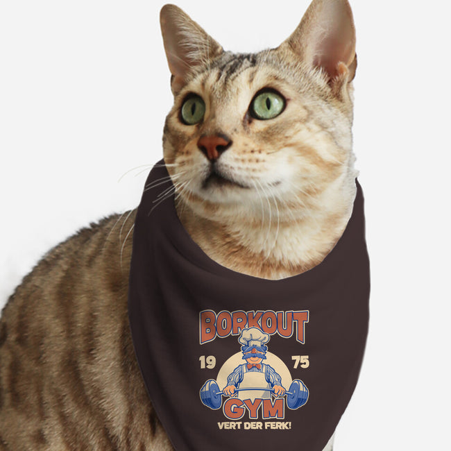 Borkout Gym-Cat-Bandana-Pet Collar-retrodivision