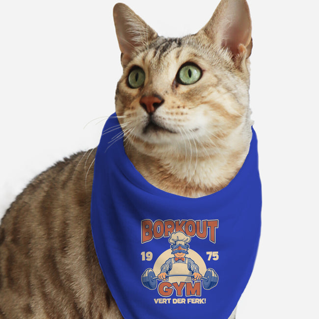 Borkout Gym-Cat-Bandana-Pet Collar-retrodivision