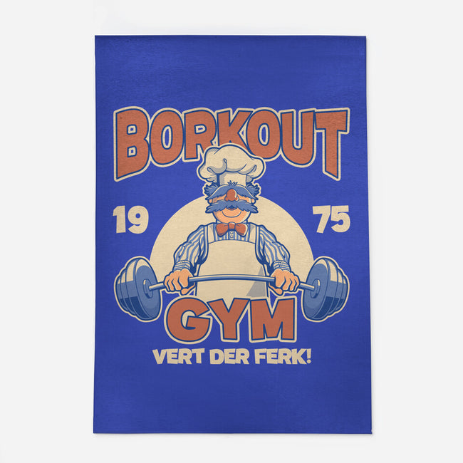 Borkout Gym-None-Outdoor-Rug-retrodivision