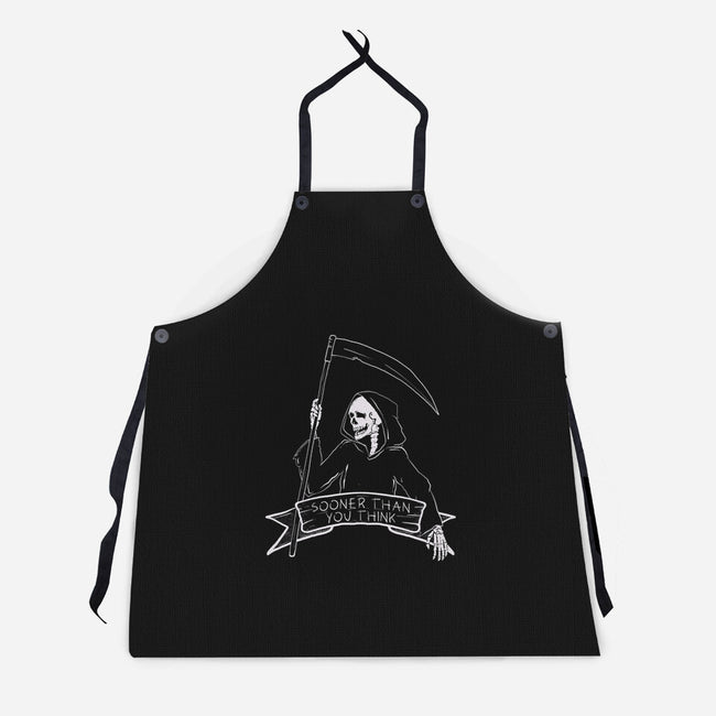 Sooner Than You Think-Unisex-Kitchen-Apron-Claudia