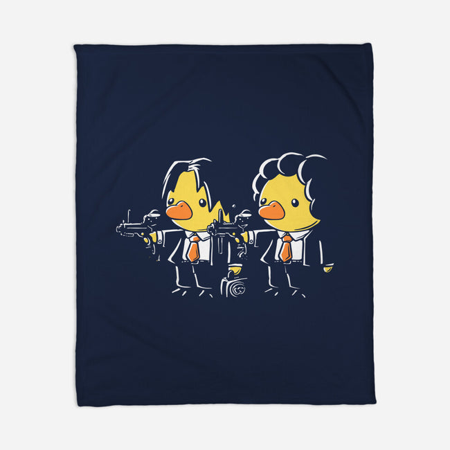 Duck Fiction-None-Fleece-Blanket-naomori