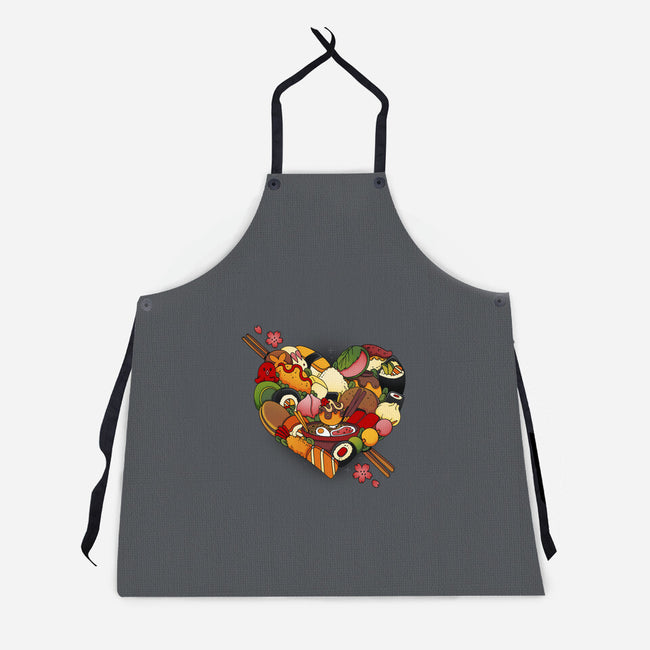 Japan Love-Unisex-Kitchen-Apron-Vallina84