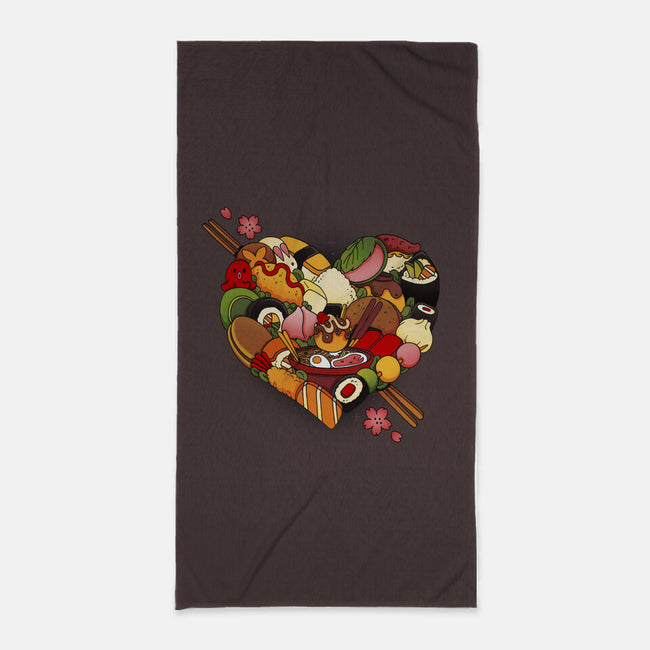 Japan Love-None-Beach-Towel-Vallina84