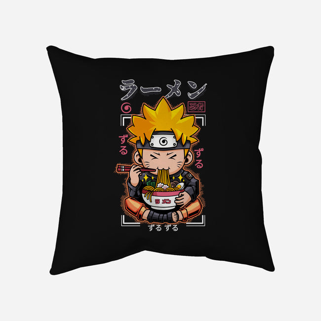 Ninja Noodles-None-Non-Removable Cover w Insert-Throw Pillow-mystic_potlot