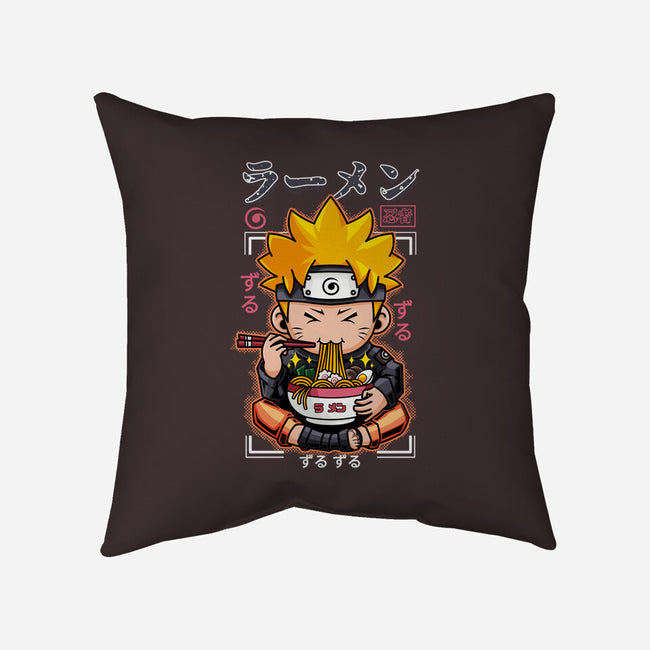 Ninja Noodles-None-Non-Removable Cover w Insert-Throw Pillow-mystic_potlot