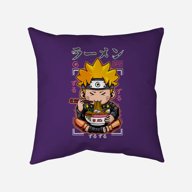 Ninja Noodles-None-Removable Cover-Throw Pillow-mystic_potlot