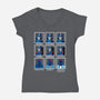 The Many Faces Of Cobra Commander-Womens-V-Neck-Tee-SeamusAran