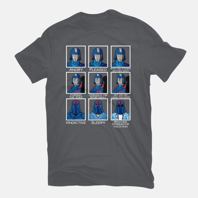 The Many Faces Of Cobra Commander-Womens-Fitted-Tee-SeamusAran