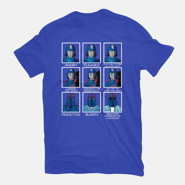 The Many Faces Of Cobra Commander-Mens-Basic-Tee-SeamusAran