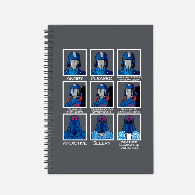 The Many Faces Of Cobra Commander-None-Dot Grid-Notebook-SeamusAran