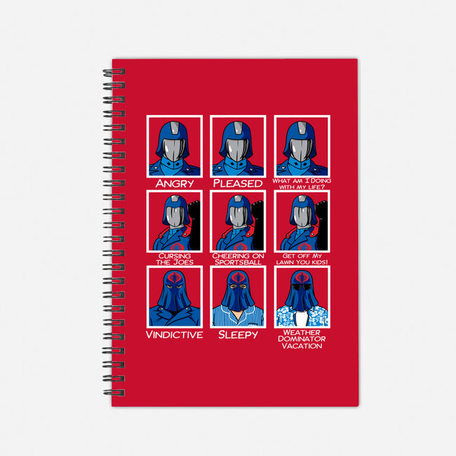 The Many Faces Of Cobra Commander-None-Dot Grid-Notebook-SeamusAran