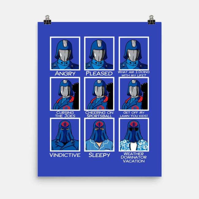 The Many Faces Of Cobra Commander-None-Matte-Poster-SeamusAran