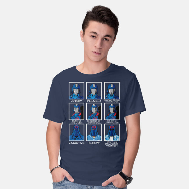 The Many Faces Of Cobra Commander-Mens-Basic-Tee-SeamusAran