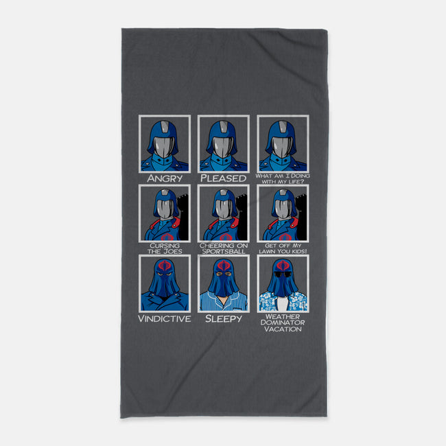 The Many Faces Of Cobra Commander-None-Beach-Towel-SeamusAran