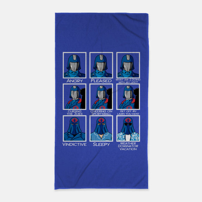 The Many Faces Of Cobra Commander-None-Beach-Towel-SeamusAran