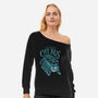 Cheshire Cat Bus-Womens-Off Shoulder-Sweatshirt-arace
