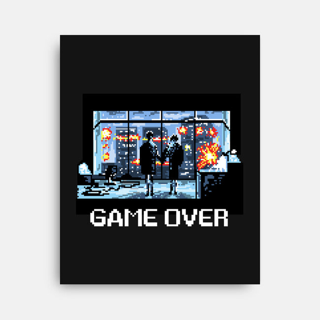 Fight Game Over-None-Stretched-Canvas-zascanauta