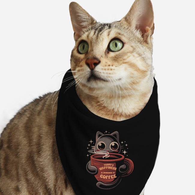 Happiness Sponsored By Coffee-Cat-Bandana-Pet Collar-erion_designs