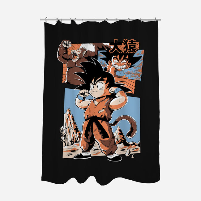 Oozaru-None-Polyester-Shower Curtain-Nihon Bunka