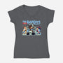 The Bandits-Womens-V-Neck-Tee-rmatix