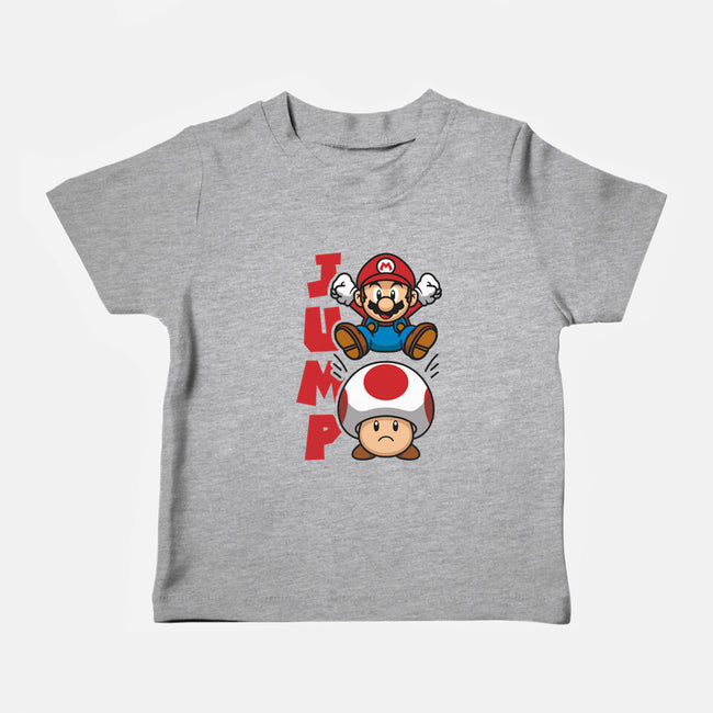 Toad Jump-Baby-Basic-Tee-Astoumix