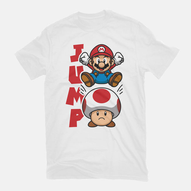 Toad Jump-Unisex-Basic-Tee-Astoumix