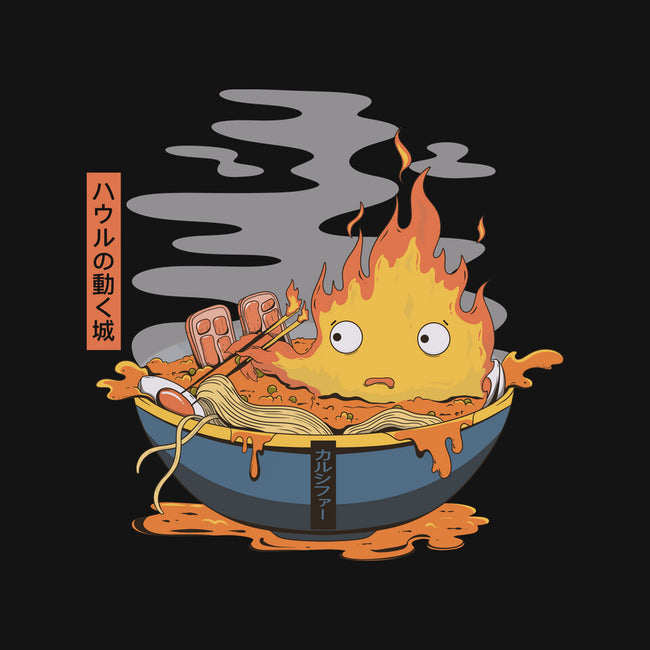 Calcifer Ramen-Mens-Heavyweight-Tee-Claudia