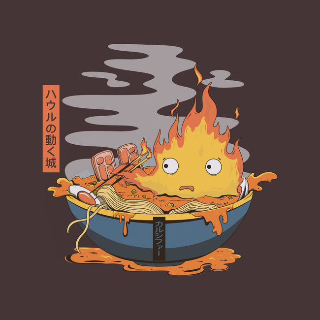 Calcifer Ramen-Womens-Basic-Tee-Claudia