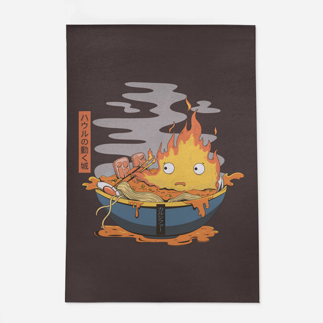 Calcifer Ramen-None-Outdoor-Rug-Claudia