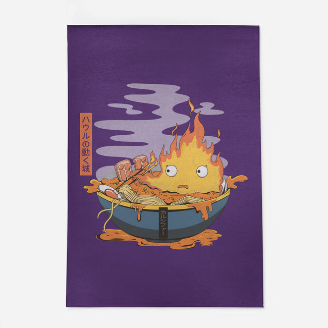 Calcifer Ramen-None-Outdoor-Rug-Claudia