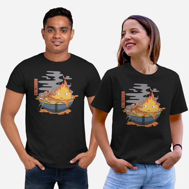 Calcifer Ramen-Unisex-Basic-Tee-Claudia