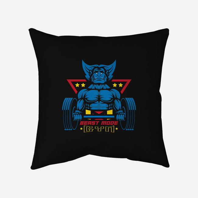 Beast Mode Gym-None-Removable Cover-Throw Pillow-jrberger