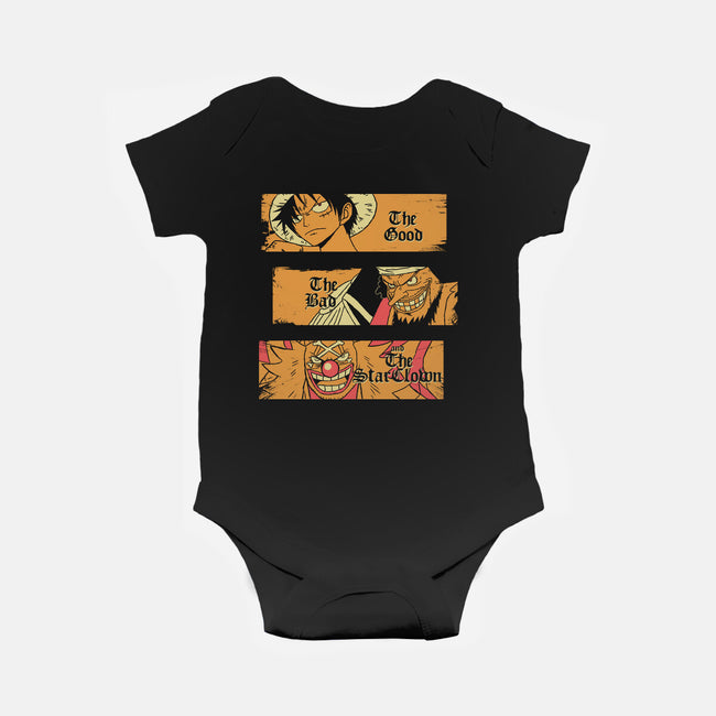 The Good The Bad And The Star Clown-Baby-Basic-Onesie-naomori