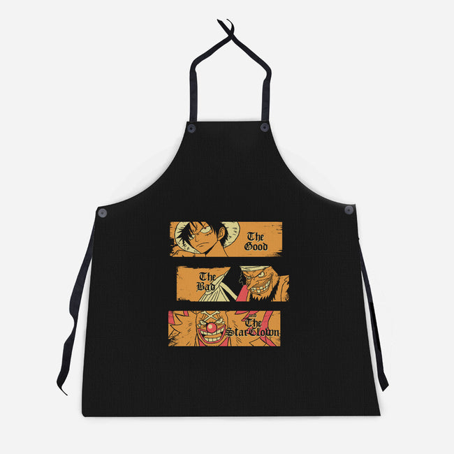 The Good The Bad And The Star Clown-Unisex-Kitchen-Apron-naomori