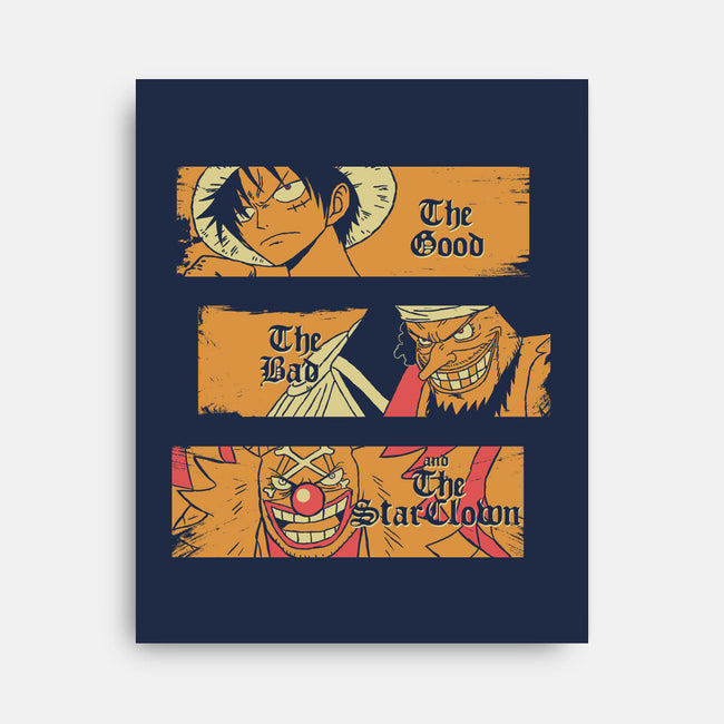 The Good The Bad And The Star Clown-None-Stretched-Canvas-naomori