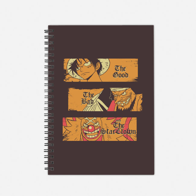 The Good The Bad And The Star Clown-None-Dot Grid-Notebook-naomori