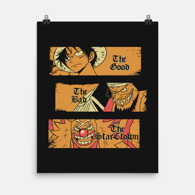 The Good The Bad And The Star Clown-None-Matte-Poster-naomori