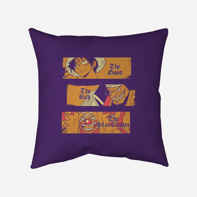 The Good The Bad And The Star Clown-None-Non-Removable Cover w Insert-Throw Pillow-naomori