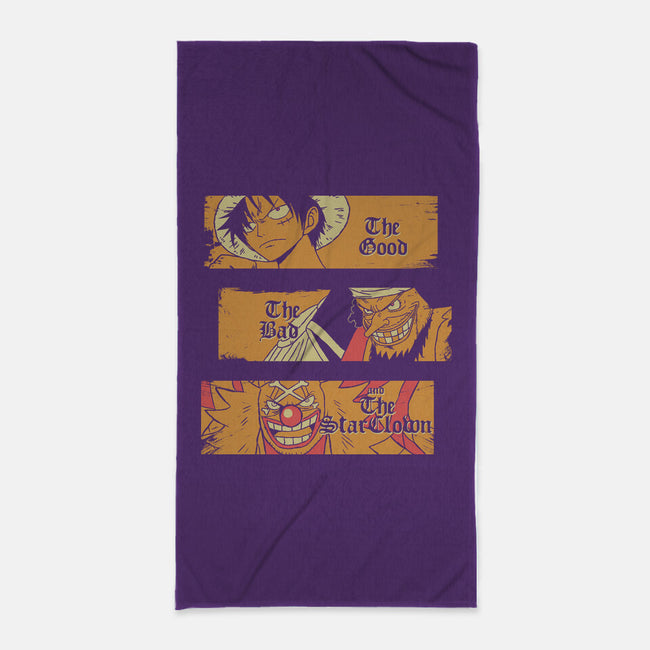 The Good The Bad And The Star Clown-None-Beach-Towel-naomori